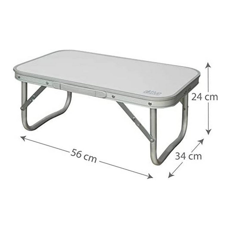 Petite Table d'Appoint Plage Aluminium (56 x 34 x 24 cm)