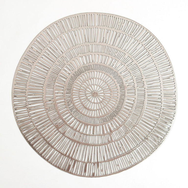 Set de table Quid Habitat Spirale Argenté Textile (38 cm) (Pack 12x)