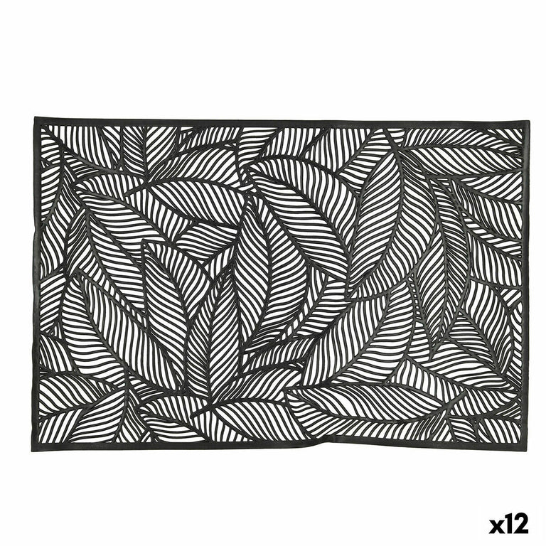 Dessous de plat Quid Habitat Volets Noir 30 x 45 cm (Pack 12x)