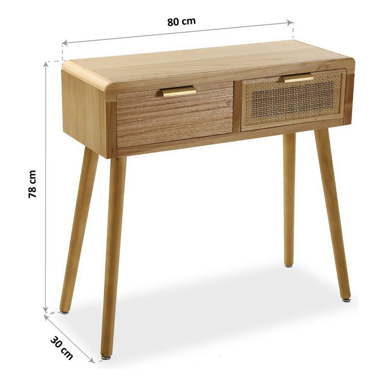 Meuble d'Entrée avec 2 Tiroirs Versa Bois (Reconditionné A)