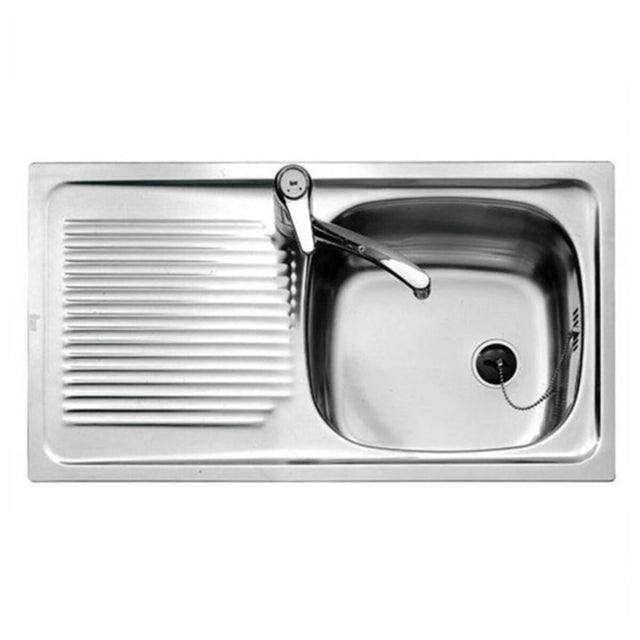 Évier simple Teka 3001 E/50 1C Acier inoxydable
