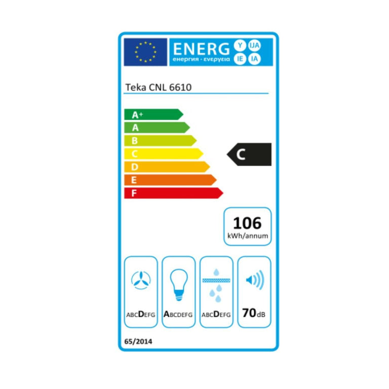 Hotte standard Teka CNL6610S 60 cm 694 m3/h 63 dB 233W