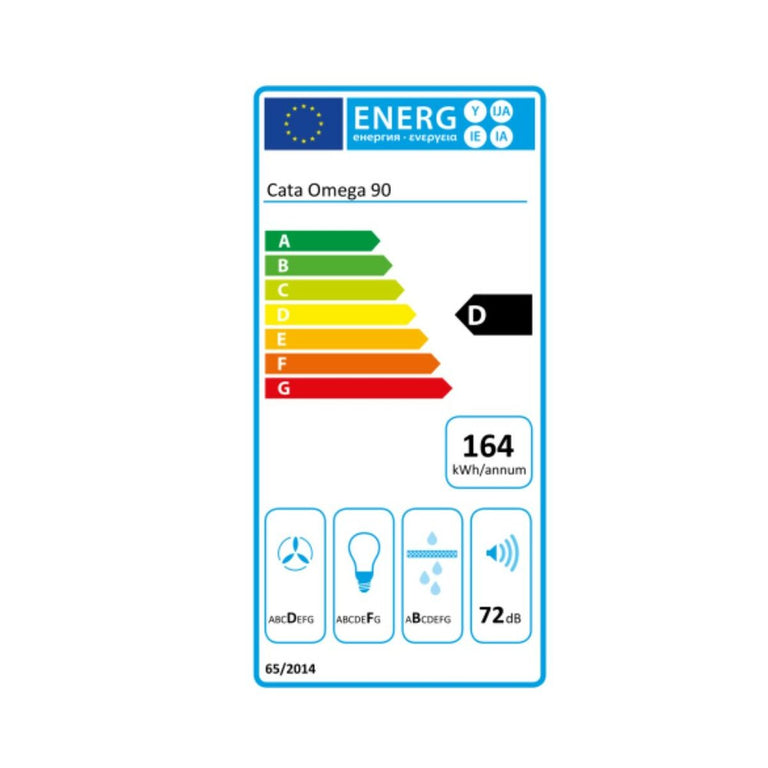 Hotte standard Cata OMEGA WH 900 90 cm 645 m3/h 71,8 dB 270W