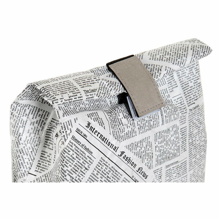 Sac à goûter DKD Home Decor Thermique 20 x 10 x 28 cm Noir Blanc