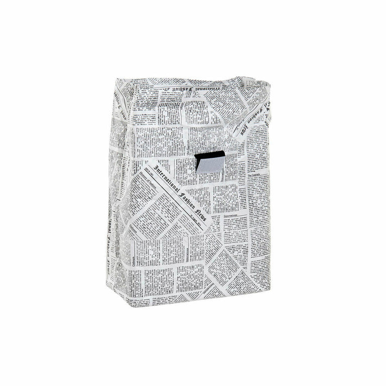 Sac à goûter DKD Home Decor Thermique 20 x 10 x 28 cm Noir Blanc