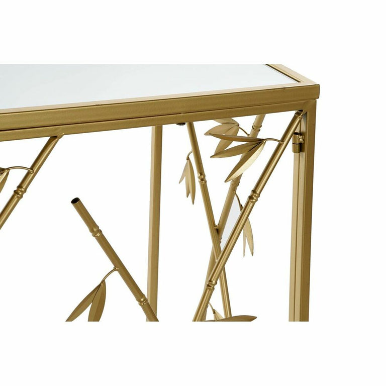 Console DKD Home Decor Miroir Doré Métal (100 x 40 x 78 cm)