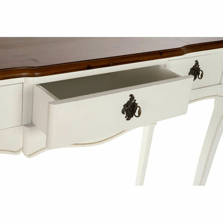 Console DKD Home Decor 110 x 40 x 79 cm Marron Blanc Bois de paulownia