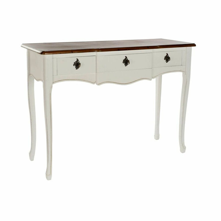 Console DKD Home Decor 110 x 40 x 79 cm Marron Blanc Bois de paulownia
