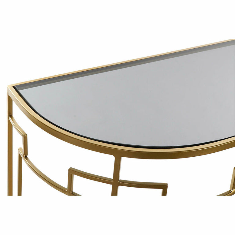 Console DKD Home Decor Métal Verre Doré (2 pcs) (107 x 36 x 78.5 cm)