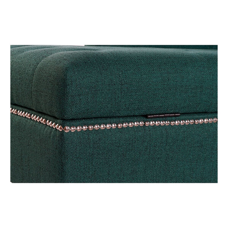 Canapé chaise longue DKD Home Decor 8424001795482 160 x 71 x 83 cm Mousse Noir Vert