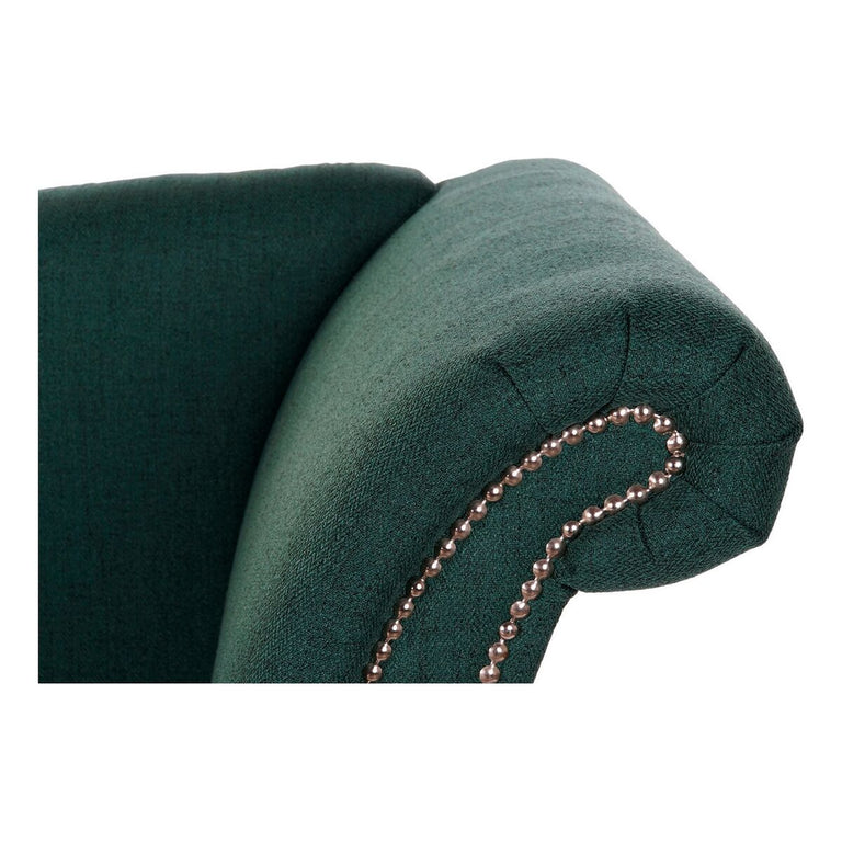 Canapé chaise longue DKD Home Decor 8424001795482 160 x 71 x 83 cm Mousse Noir Vert