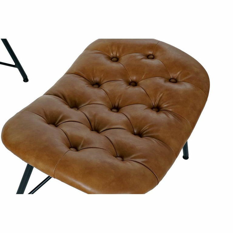 Fauteuil DKD Home Decor 8424001802425 69 x 83 x 85 cm Noir Métal Camel