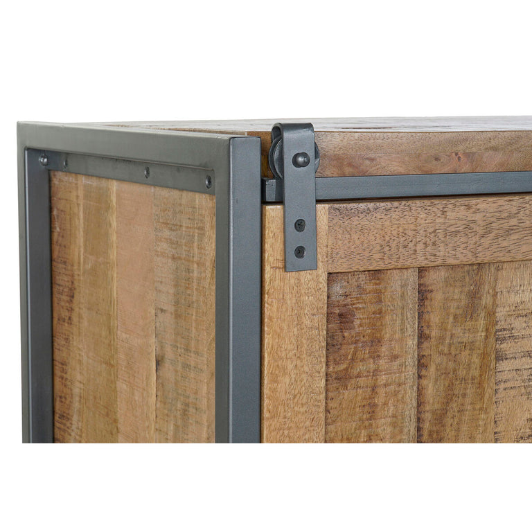 Meubles de télévision DKD Home Decor 161 x 46 x 57 cm Naturel Noir Métal Bois de manguier