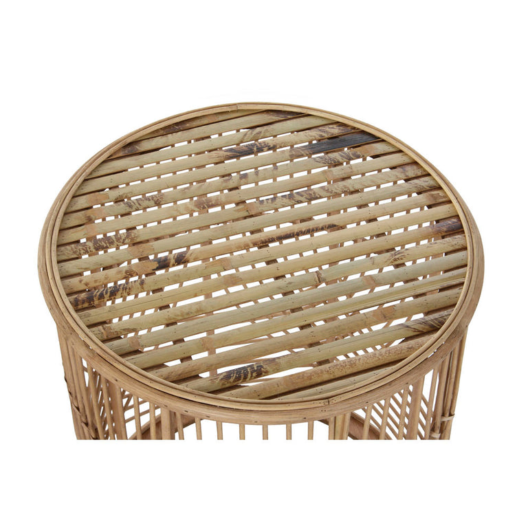 Table d'appoint DKD Home Decor 8424001811212 63 x 63 x 52 cm Naturel Rotin
