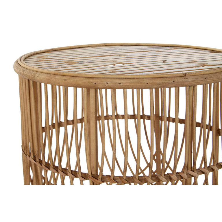 Table d'appoint DKD Home Decor 8424001811212 63 x 63 x 52 cm Naturel Rotin