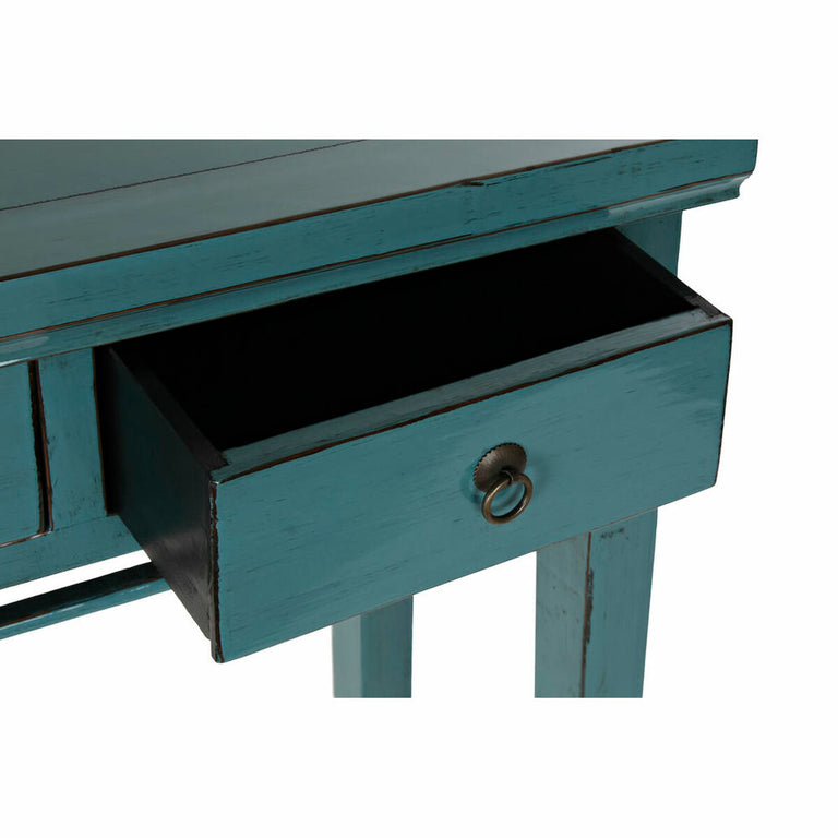 Table d'appoint DKD Home Decor MB-181878 113 x 38 x 84 cm Bleu Métal Turquoise