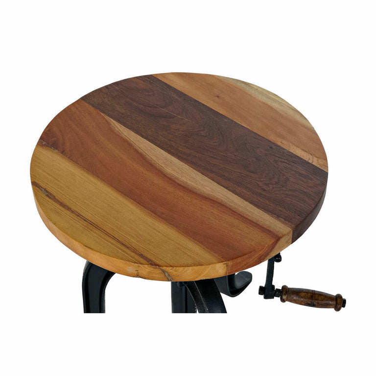 Table d'appoint DKD Home Decor Noir Bois Métal (45 x 45 x 42 cm)