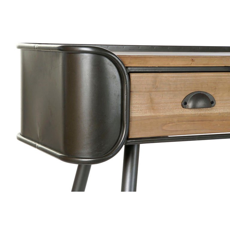 Console DKD Home Decor 103 x 38 x 82,5 cm Sapin Naturel Gris Métal