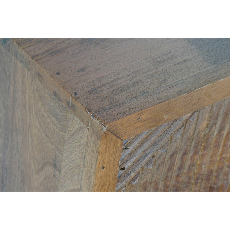 Console DKD Home Decor 125 x 40 x 75 cm Naturel Noir Métal Bois de manguier