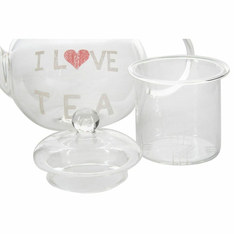 Théière DKD Home Decor 250 ml 14 x 8 x 15 cm Transparent