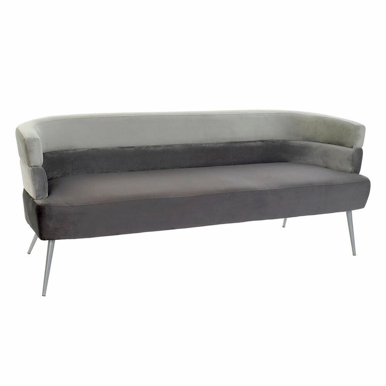 Canapé DKD Home Decor Rose Doré Métal Velours Rose clair Moderne 182 x 63 x 70 cm