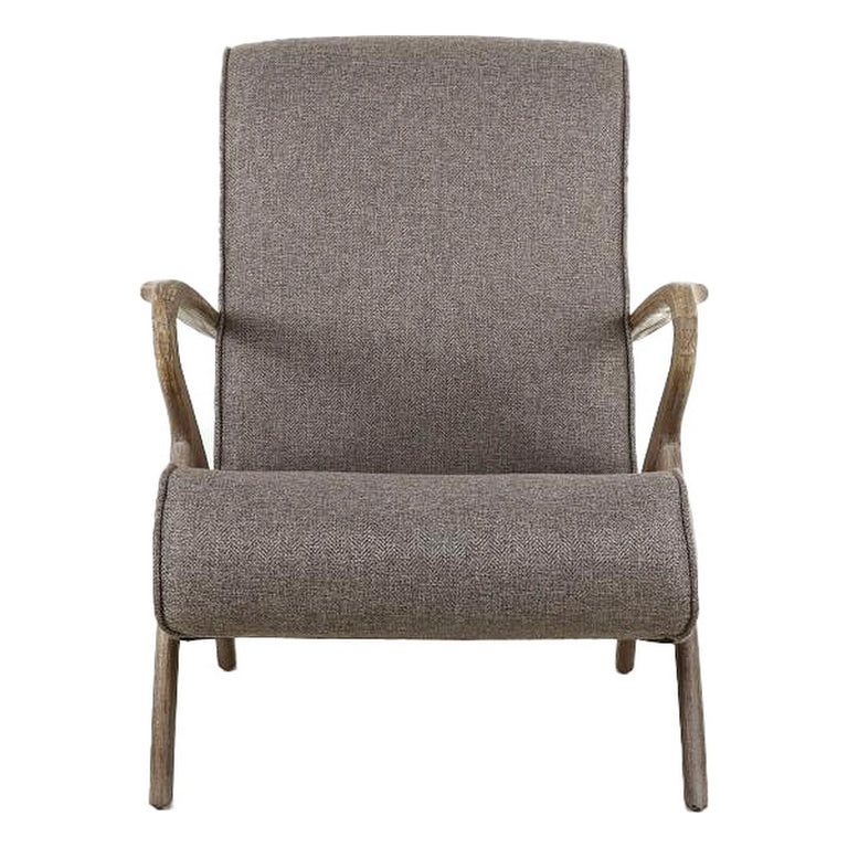 Siège DKD Home Decor Sapin Polyester Gris foncé (57 x 55 x 85 cm)