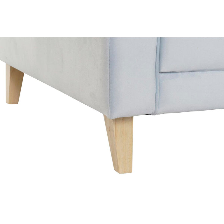 Canapé DKD Home Decor 136 x 76 x 82 cm Sixties Bois Bleu ciel