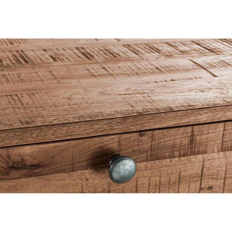 Bureau DKD Home Decor Métal Bois de manguier (118 x 40 x 115 cm)