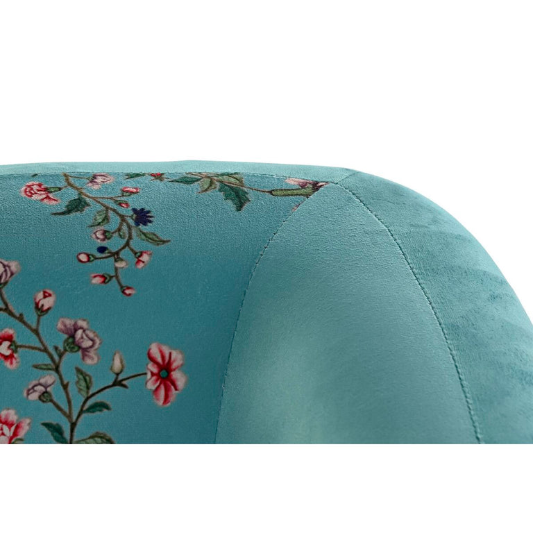 Fauteuil DKD Home Decor 75 x 71 x 71 cm Noir Métal Vert