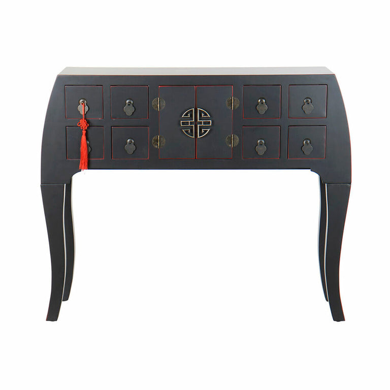 Console DKD Home Decor Bleu Rouge Sapin Bois MDF (98 x 26 x 80 cm)