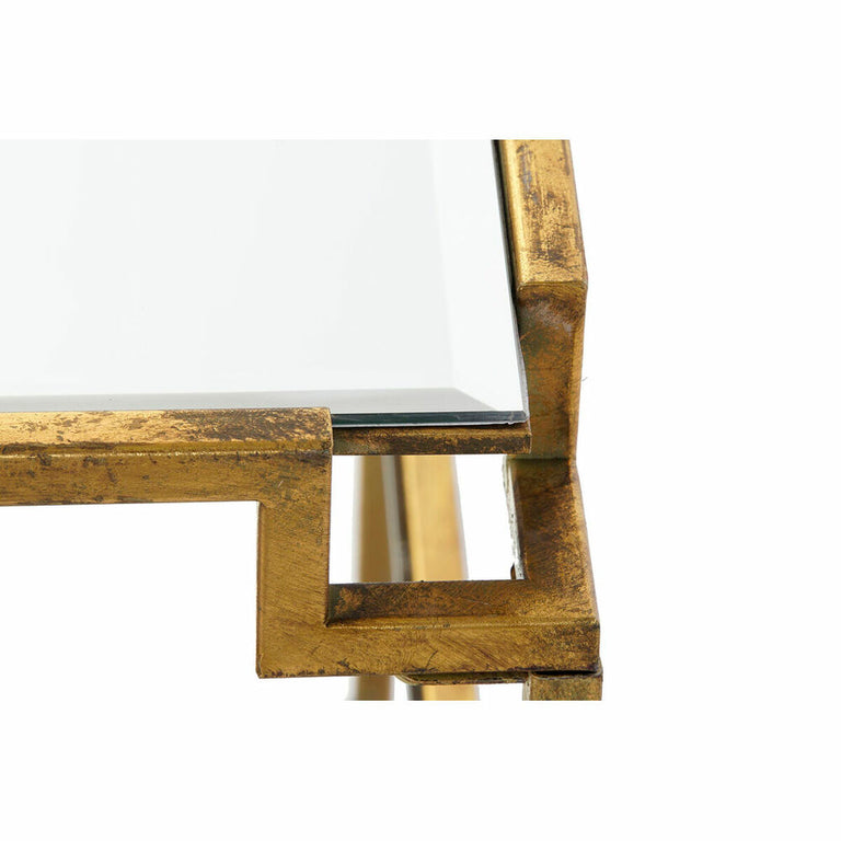 Table d'appoint DKD Home Decor Miroir Métal Cuivré Clair (63 x 63 x 42 cm)