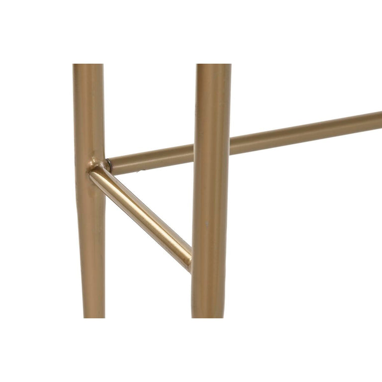 Console DKD Home Decor 90 x 45 x 74 cm Doré Blanc Fer Bois de manguier