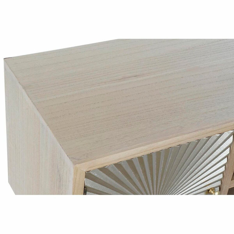 Meubles de télévision DKD Home Decor 130 x 40 x 60 cm Sapin Naturel Doré Métal Bois MDF