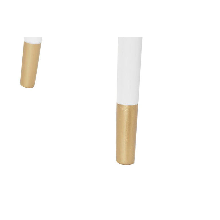 Console DKD Home Decor 110 x 42,5 x 78 cm Sapin Doré Blanc Bois MDF