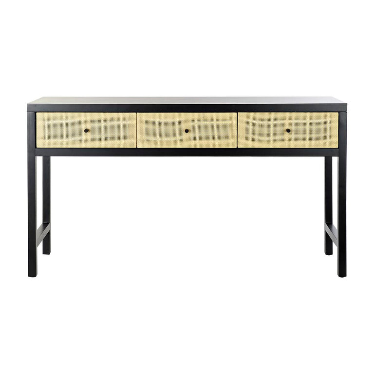 Console DKD Home Decor 135 x 38 x 76 cm Sapin Naturel Noir