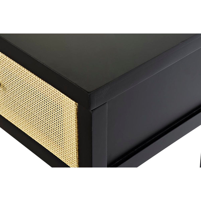 Console DKD Home Decor 135 x 38 x 76 cm Sapin Naturel Noir