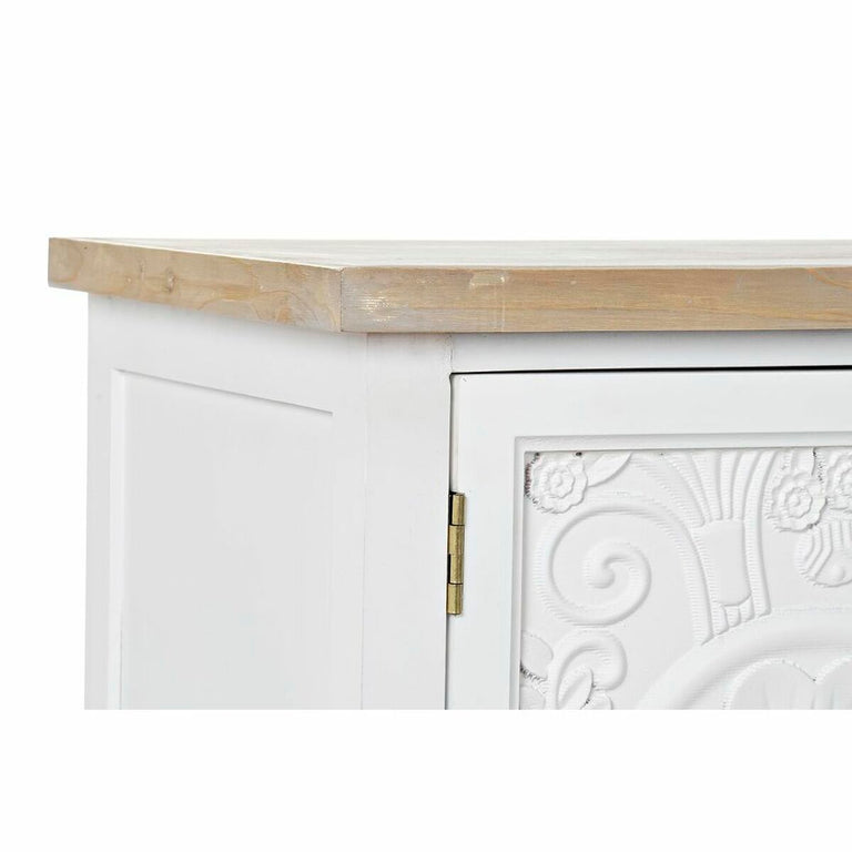 Meubles de télévision DKD Home Decor 141 x 40 x 54 cm Sapin Naturel Blanc Bois MDF