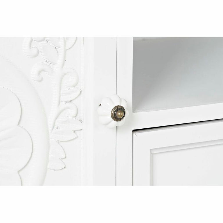 Meubles de télévision DKD Home Decor 141 x 40 x 54 cm Sapin Naturel Blanc Bois MDF