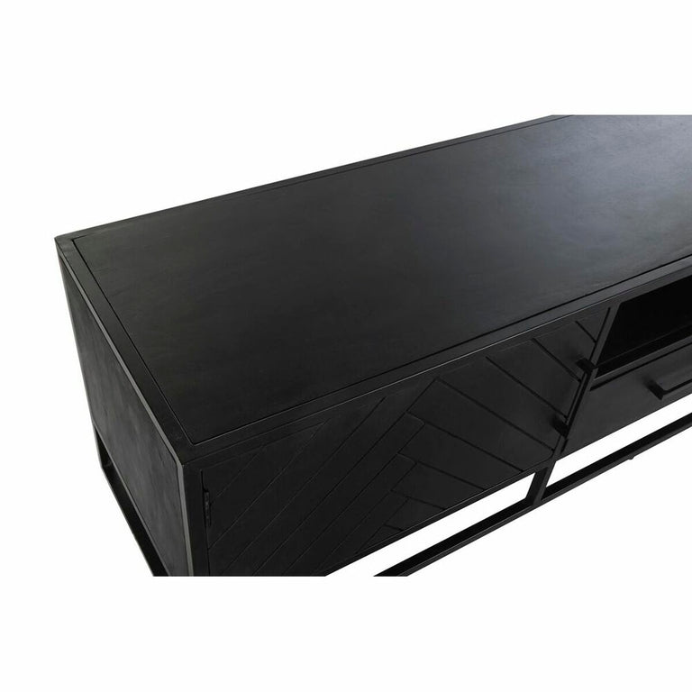 Meubles de télévision DKD Home Decor 180 x 45 x 50 cm Noir Métal Bois de manguier