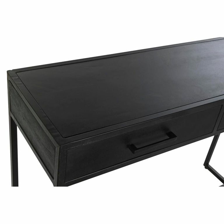 Console DKD Home Decor Noir Métal Bois de manguier 110 x 35 x 80 cm