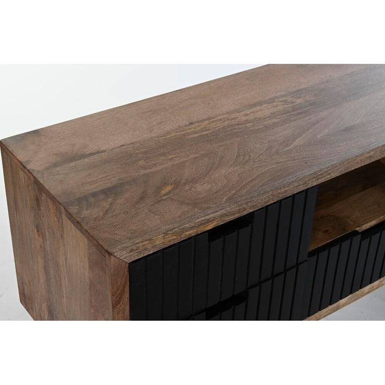 Meubles de télévision DKD Home Decor Métal Bois de manguier (125 x 40 x 55 cm)
