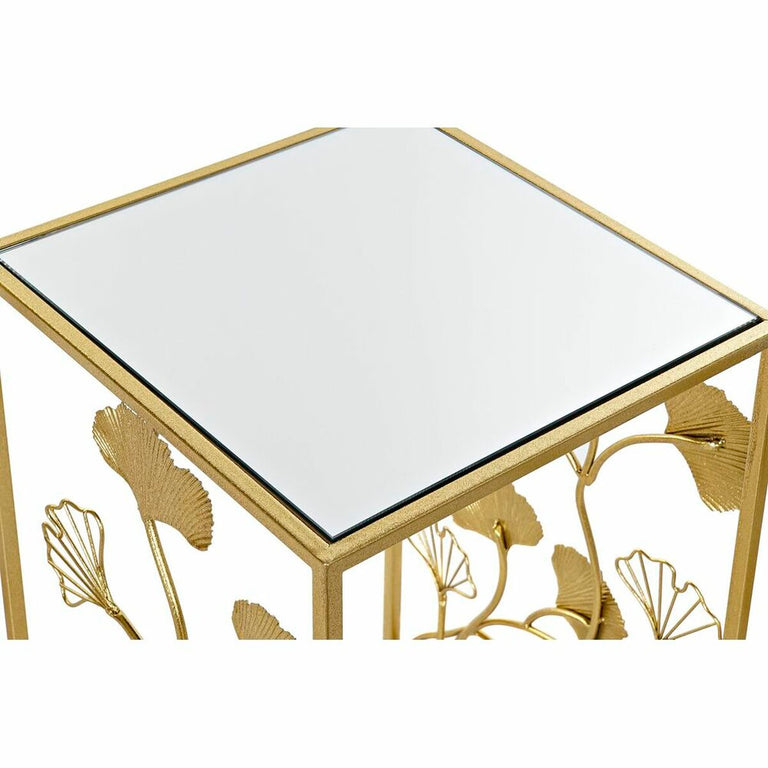 Jeu de 3 tables DKD Home Decor Miroir Doré Métal 40 x 40 x 70 cm