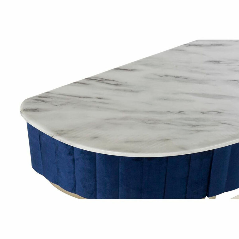 Console DKD Home Decor 100 x 40 x 76 cm Bleu Doré Métal Blanc