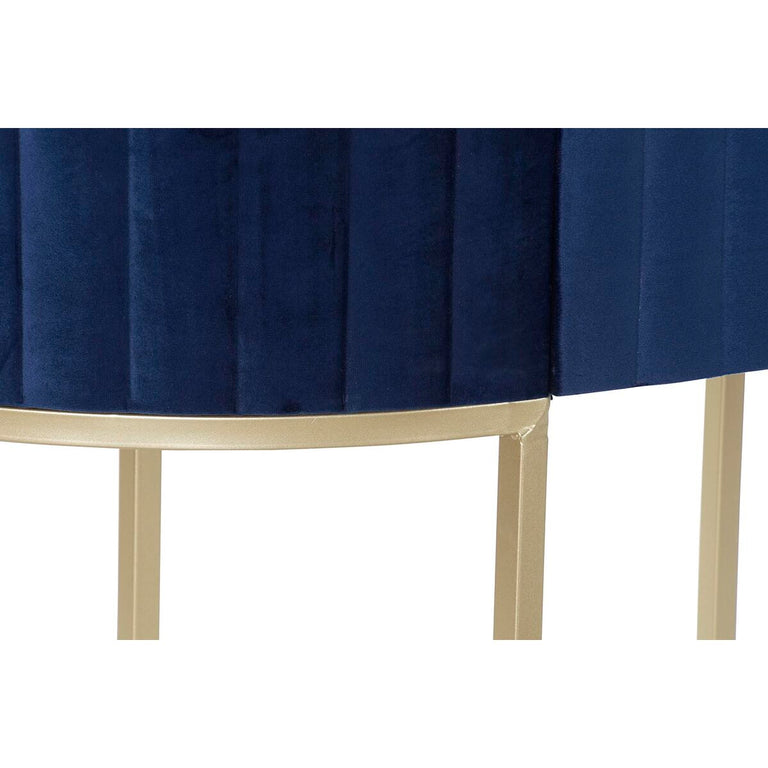 Console DKD Home Decor 100 x 40 x 76 cm Bleu Doré Métal Blanc