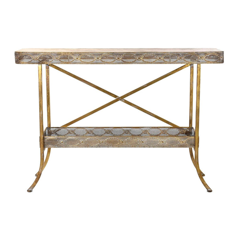 Console DKD Home Decor 124 x 38 x 85 cm Doré Métal