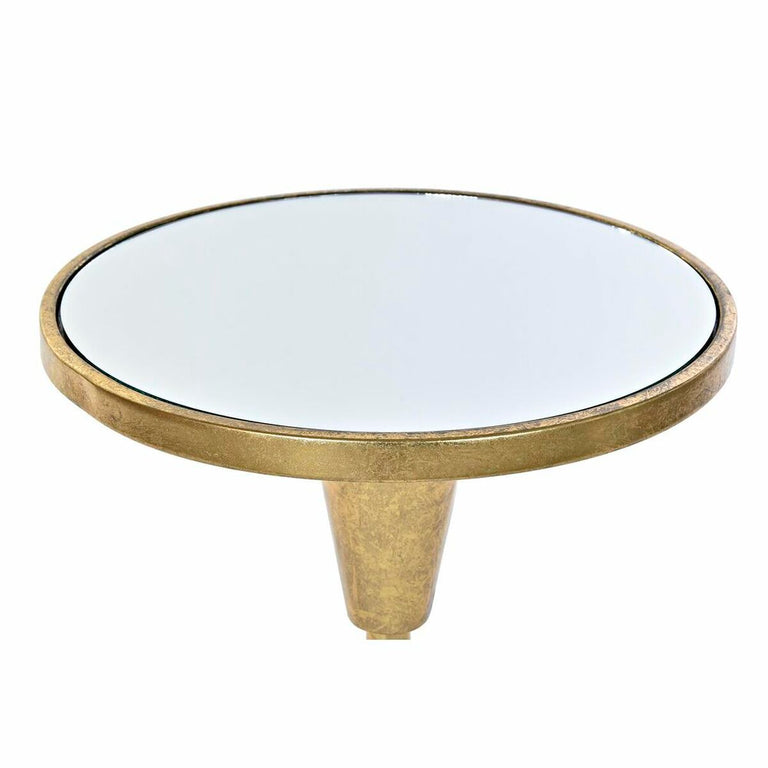 Table d'appoint DKD Home Decor 40,5 x 40,5 x 60 cm Miroir Doré Métal