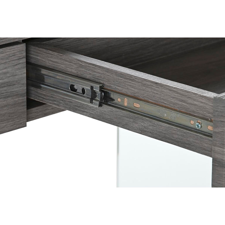 Console DKD Home Decor Verre Gris Transparent 120 x 40 x 76 cm Bois MDF