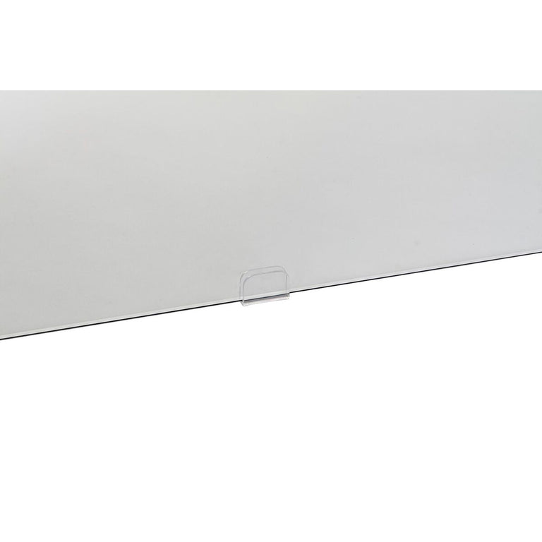 Bureau DKD Home Decor Verre Gris Transparent MDF Verre trempé (120 x 50 x 76 cm)