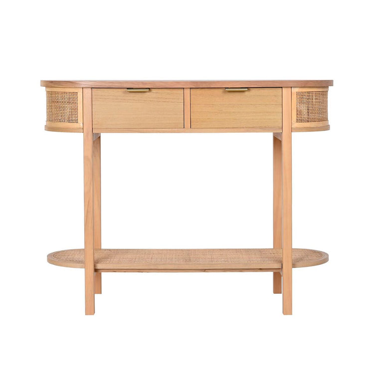 Console DKD Home Decor Naturel Rotin (100 x 38 x 78 cm)