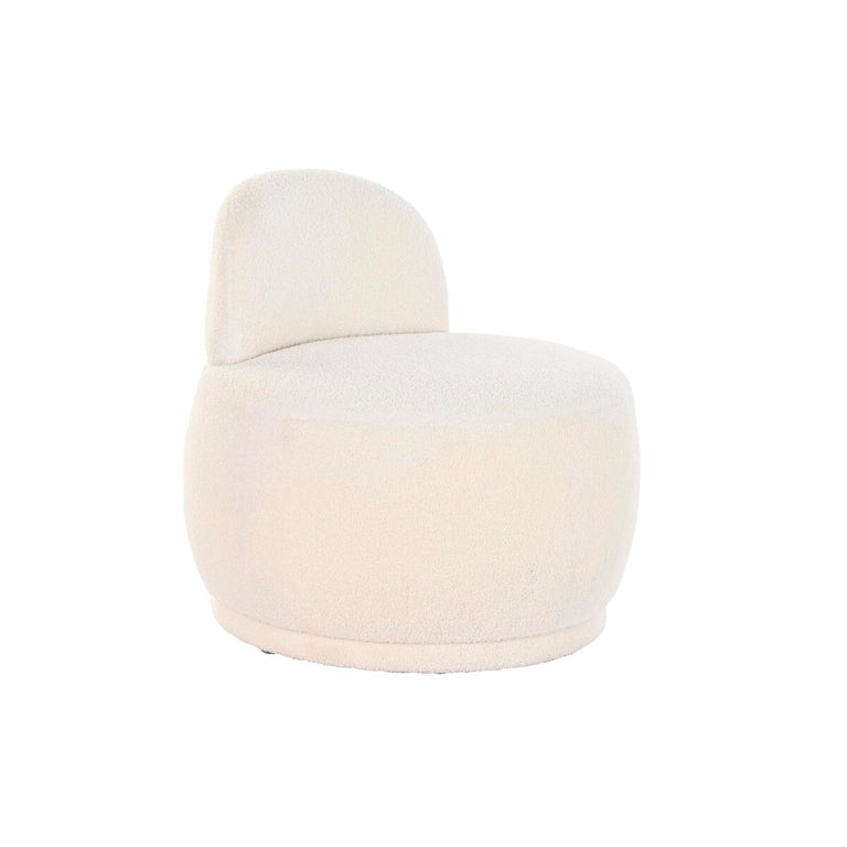 Fauteuil DKD Home Decor 66 x 66 x 66 cm Blanc
